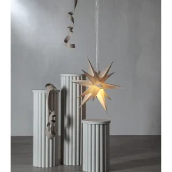 Paperitähti Star Trading December Ø45 cm beige