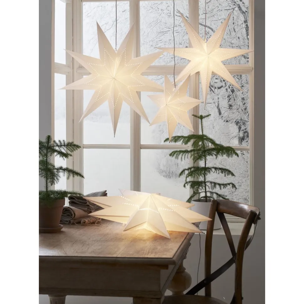 Paperitähti Star Trading Lysa, 60cm, valkoinen