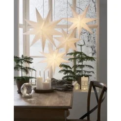 Paperitähti Star Trading Lysa, 70cm, valkoinen
