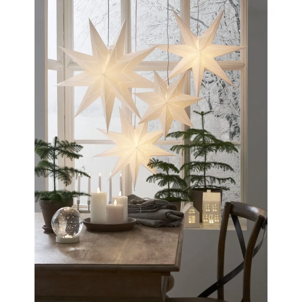 Paperitähti Star Trading Lysa, 70cm, valkoinen