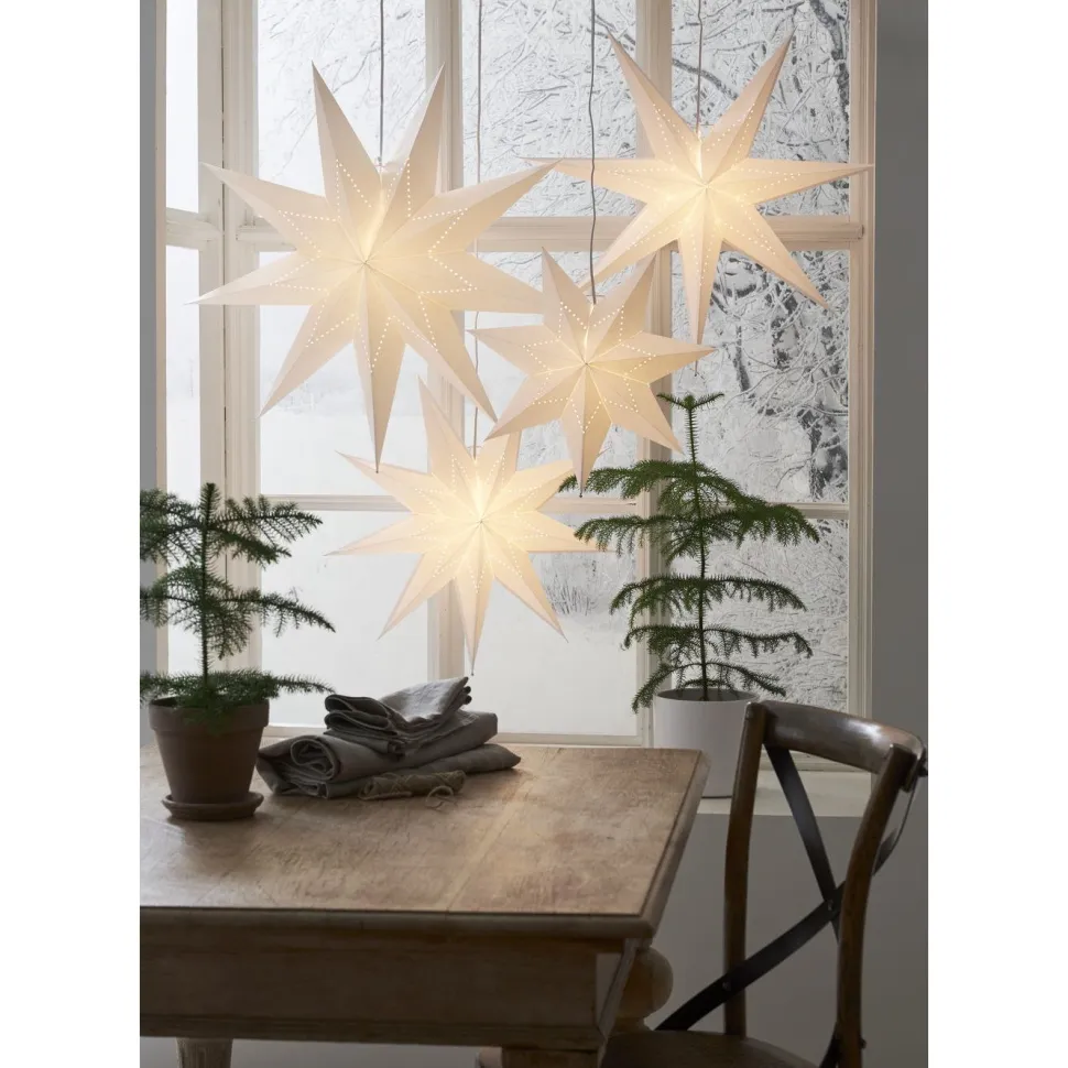 Paperitähti Star Trading Lysa, 43cm, valkoinen