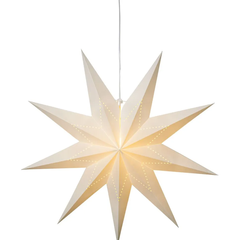 Paperitähti Star Trading Lysa, 80cm, valkoinen