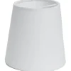 Pellavavarjostin Sessak Kash Ø11cm valkoinen