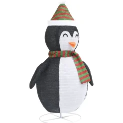 Pingviini-joulukoriste LED-valoilla ylellinen kangas 60 cm