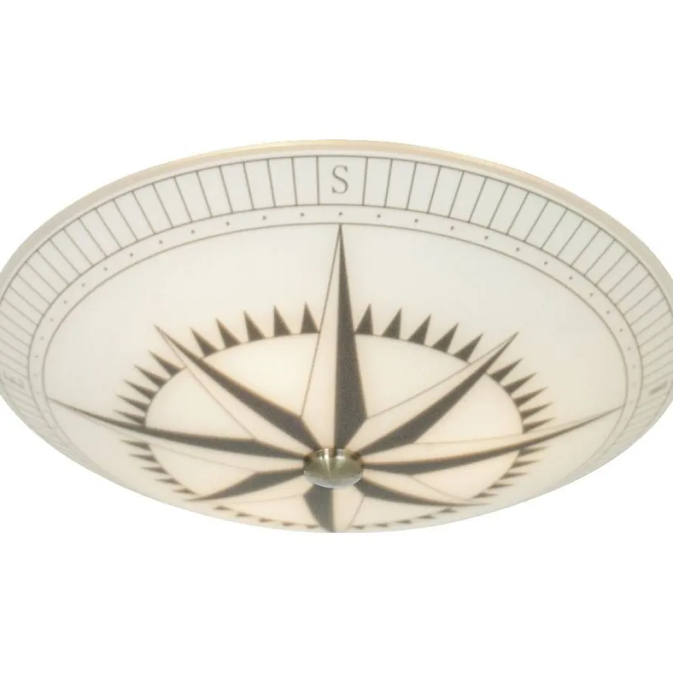 Plafondi Aneta Lighting Kompass Ø42cm valkoinen/musta