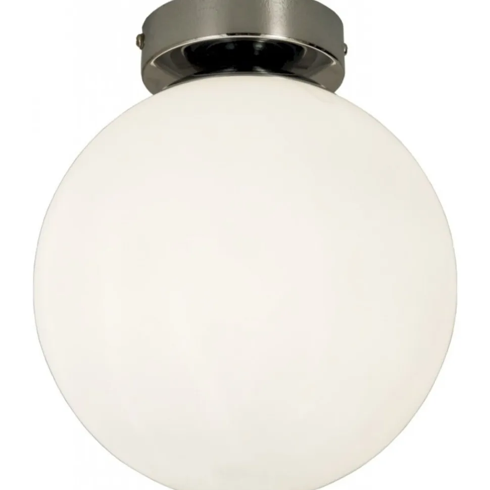 Plafondi Aneta Lighting Lido IP23 Ø 200x225 mm valkoinen, kromi