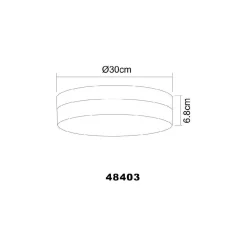 Plafondi Globo Opal Ø30cm 40W mattanikkeli