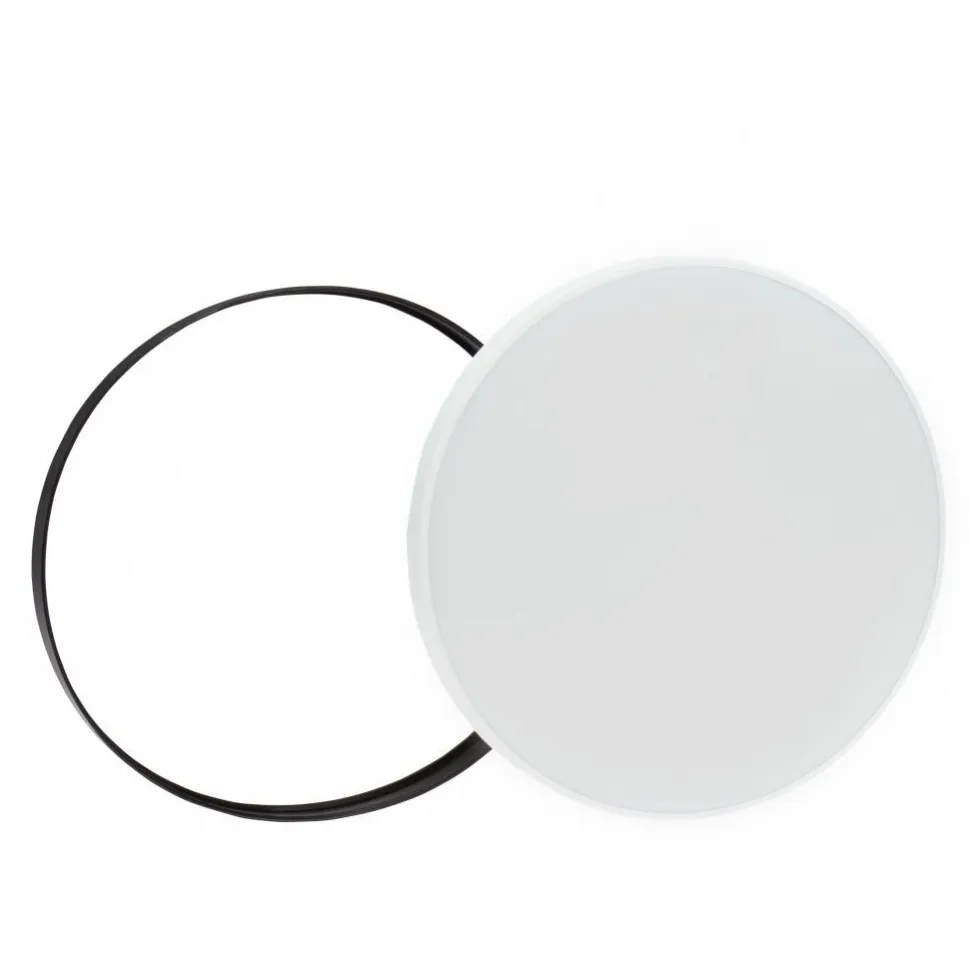 Plafondi Spectrum Nymphea Black & White Ø250mm 18W 115° IP54 3000K valkoinen/musta