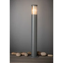 Pollarivalaisin Airam Park P max 60W E27 Ø100x920 mm IP44 harmaa/kirkas