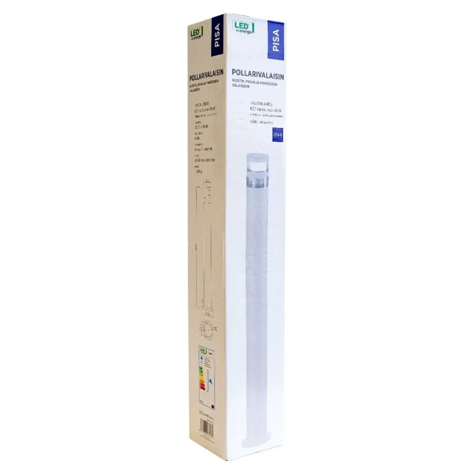 Pollarivalaisin LED Energie Pisa E27 800 mm pyöreä valkoinen