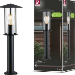 Pollarivalaisin Paulmann Classic, IP44, 50cm, 2200K, E27, musta