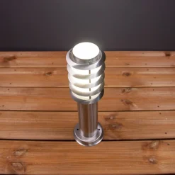 Pollarivalaisin LED Energie E27 60W IP44 ruostumaton teräs