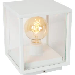 Pollarivalaisin Lucide Claire, 20x20cm, IP54, valkoinen