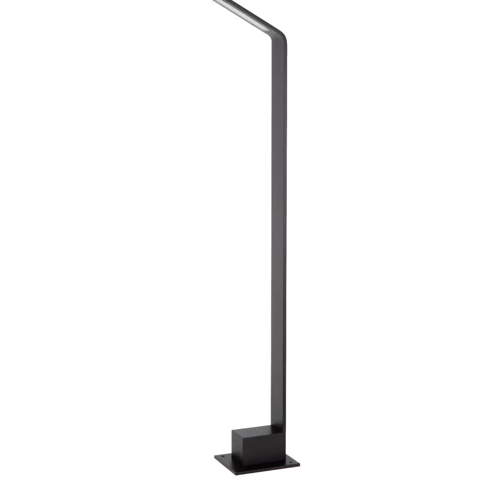 Pollarivalaisin Lucide Lawford, 9.5x15x80.5cm, IP54, 6W, musta