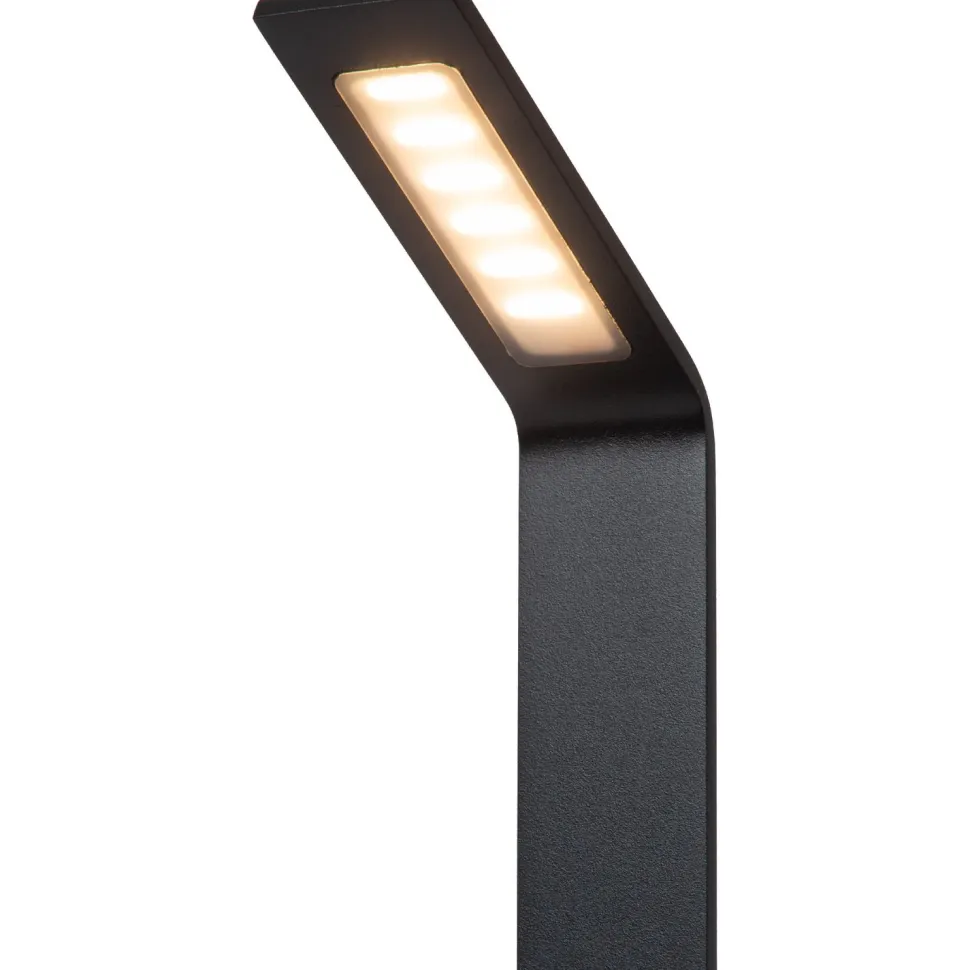 Pollarivalaisin Lucide Lawford, 9.5x15x80.5cm, IP54, 6W, musta