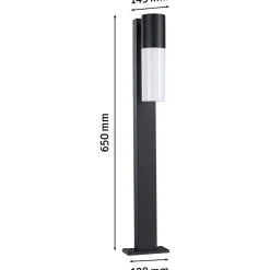 Pollarivalaisin Paulmann Tralia, IP44, 65cm, E27, antrasiitti