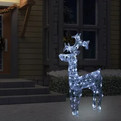 Poro joulukoriste, 90 LED-valoa, 60x16x100cm, akryyli