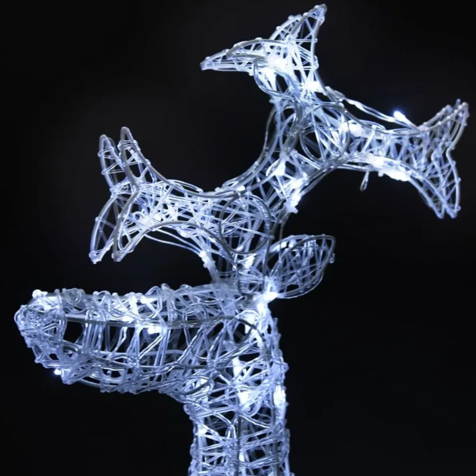 Poro joulukoriste, 90 LED-valoa, 60x16x100cm, akryyli