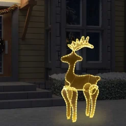 Poro joulukoriste verkolla, 306 LED-valoa, 60x24x89cm