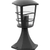 Porttilyhty Aloria 170x170x300 mm musta/kirkas