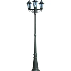 Preston puutarhan valotolppa 3-lyhtyä korkeus 215 cm