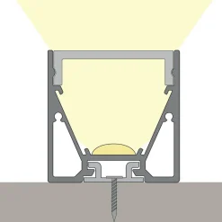Profiili LED-nauhalle Hide-a-lite Maxi U 2m musta