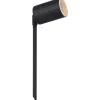 Puutarhaspottivalaisin Lucide Arne-LED Ø6.3 cm 1x5W IP44 musta