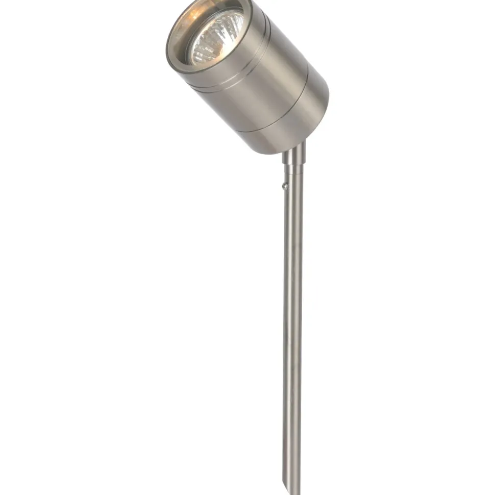 Puutarhaspottivalaisin Lucide Arne-LED Ø6.3 cm 1x5W IP44 satiinikromi