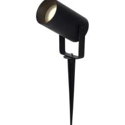 Puutarhavalaisin Lucide Taylor Ø10cm, 1xGU10, IP65, musta