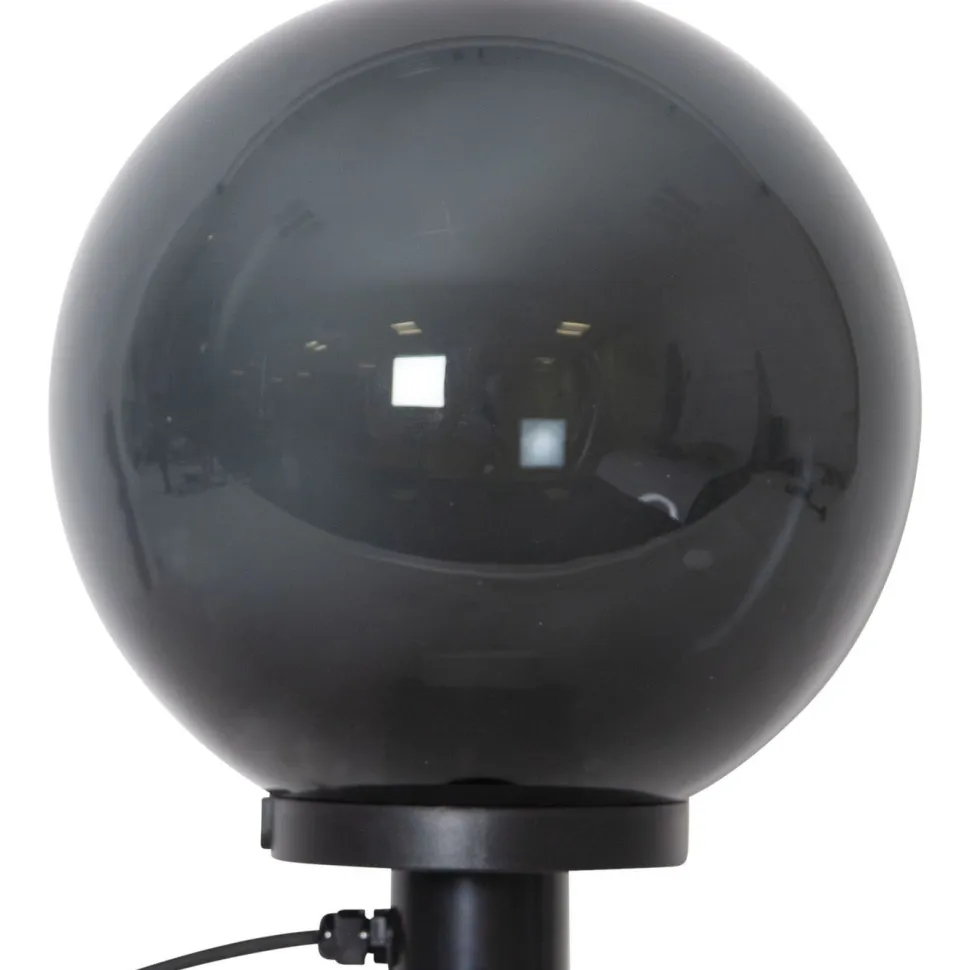 Puutarhavalaisin Star Trading Orby, 20cm, musta/savunharmaa
