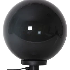 Puutarhavalaisin Star Trading Orby, 20cm, musta/savunharmaa