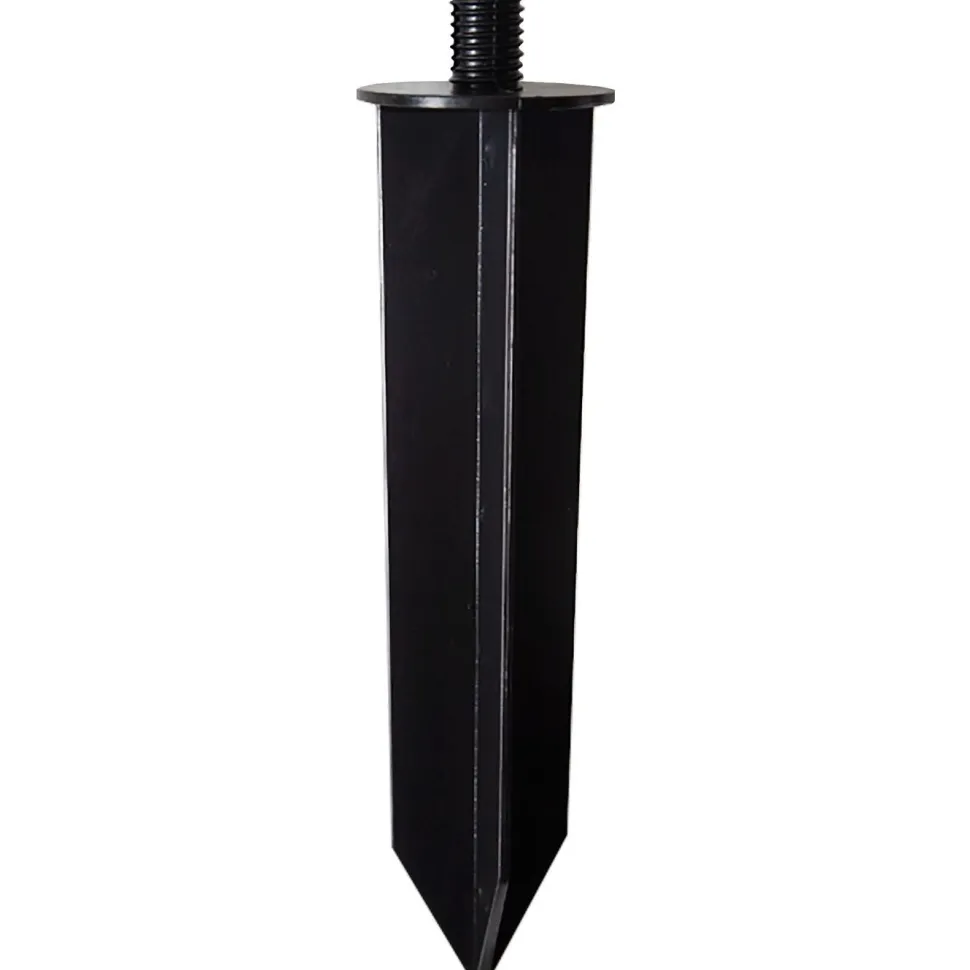 Puutarhavalaisin Star Trading Orby, 20cm, musta/savunharmaa