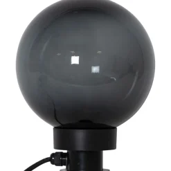 Puutarhavalaisin Star Trading Orby, 20cm, musta/savunharmaa