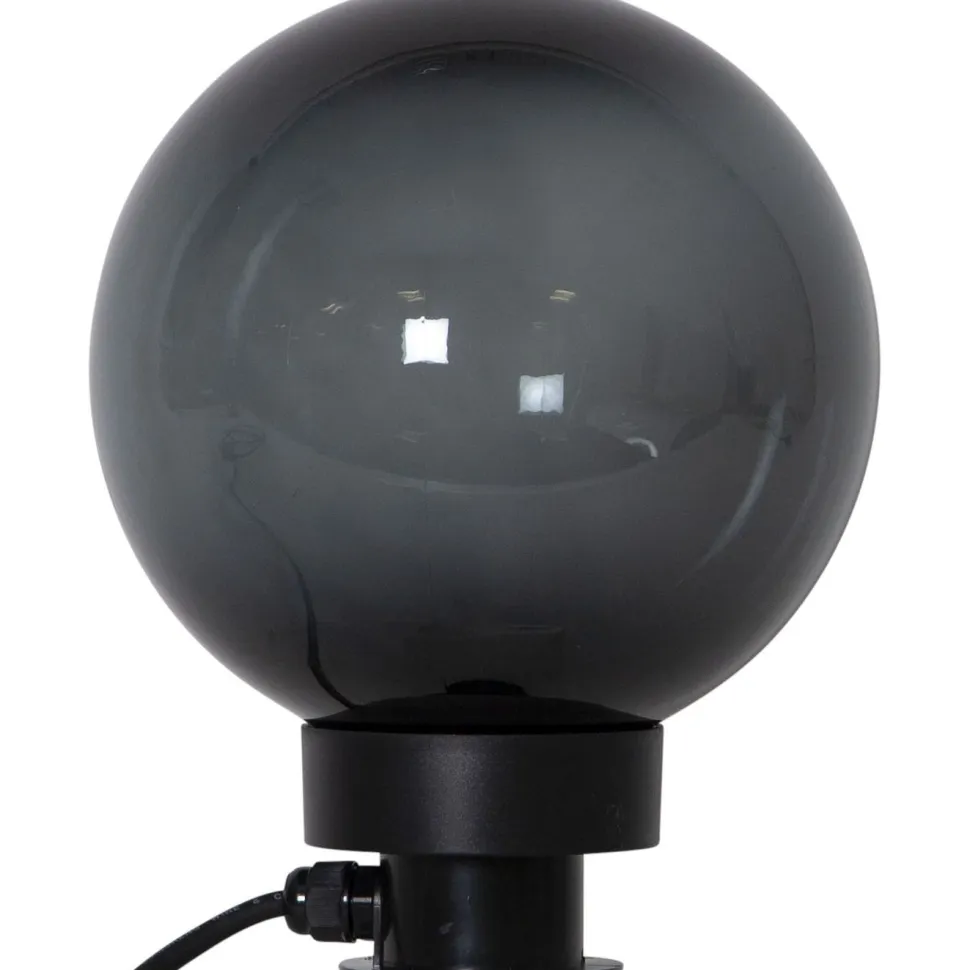 Puutarhavalaisin Star Trading Orby, 20cm, musta/savunharmaa