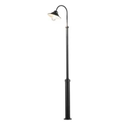 Pylväsvalaisin Konstsmide Vega 560-750 300x550x2400 mm 1-osainen musta