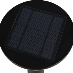 Pylväsvalaisin Trio Gorda 100cm, aurinkokenno/hybridi, ladattava, liike- ja hämärätunnistin, 4000K, mattamusta