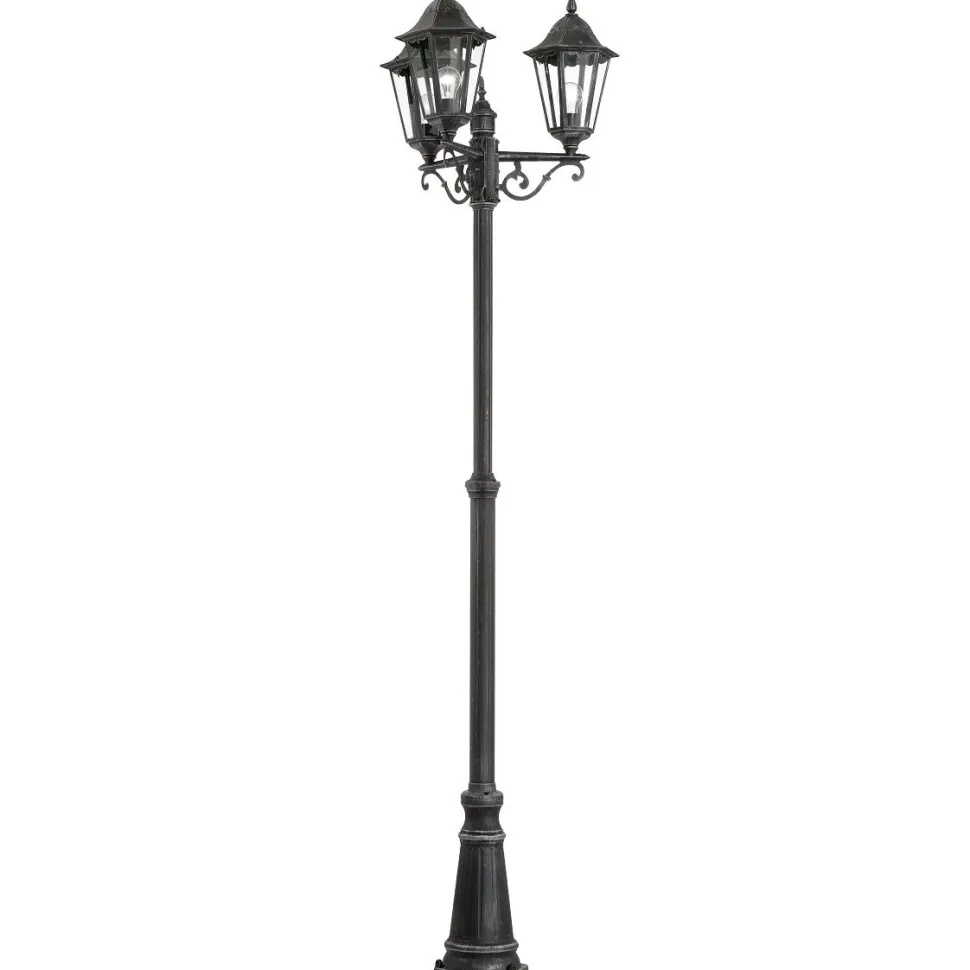 Pylväsvalaisin Eglo Navedo 3x60W Ø560x2200 mm E27 IP44 musta/kirkas