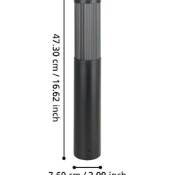 Pylväsvalaisin Eglo Salle 46.5cm musta