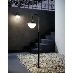 Pylväsvalaisin Eglo Sirmione 120 cm musta/kulta