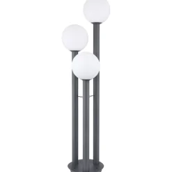 Pylväsvalaisin Globo Laura 160cm, 3-osainen, antrasiitti/opaali