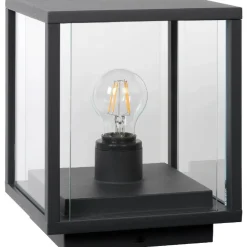 Pylväsvalaisin Lucide Claire 20x20x24,5cm 15W himmennettävä antrasiitti