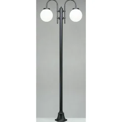 Pylväsvalaisin Noor Globo 2350x810x250 mm 2-osainen musta