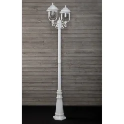 Pylväsvalaisin Noor Kello 2-osainen 2180x650 mm valkoinen/kulta
