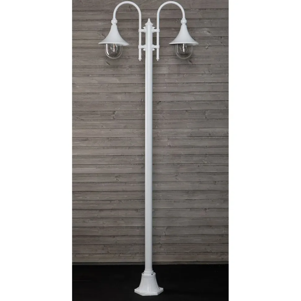 Pylväsvalaisin Noor Trumpetti 2350x810x250 mm 2-osainen valkoinen