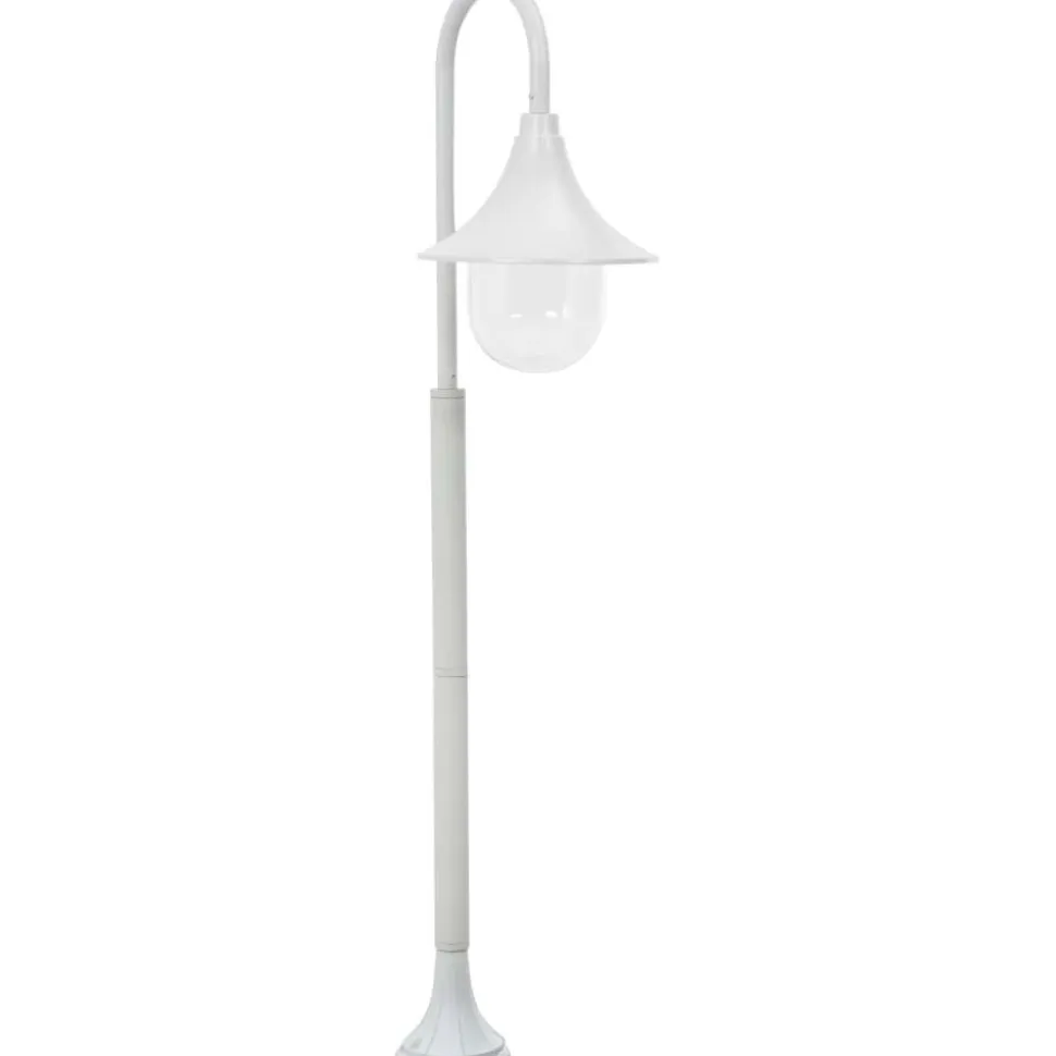 Pylväsvalaisin puutarhaan e27 120 cm alumiini valkoinen