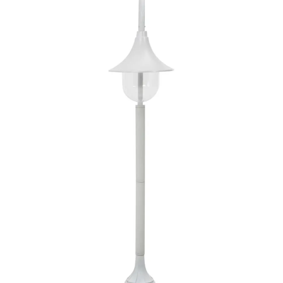 Pylväsvalaisin puutarhaan e27 120 cm alumiini valkoinen