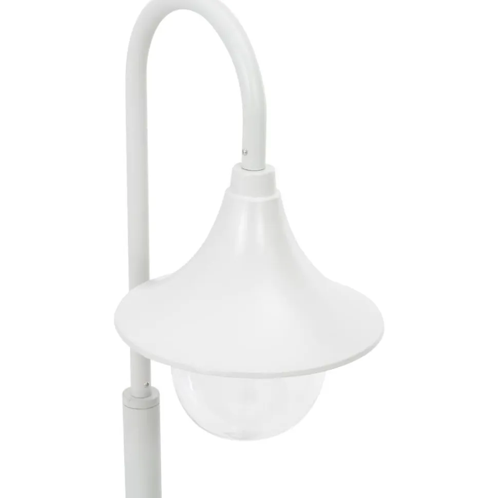 Pylväsvalaisin puutarhaan e27 120 cm alumiini valkoinen