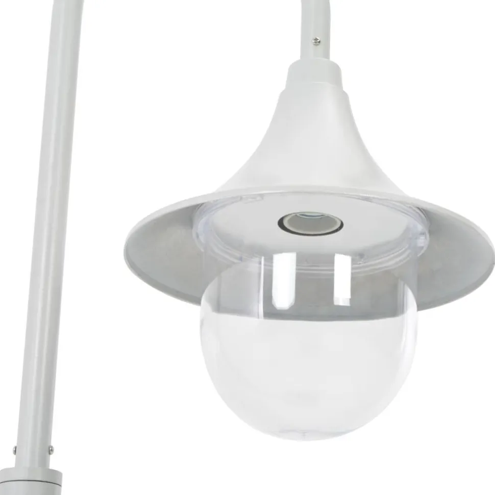 Pylväsvalaisin puutarhaan e27 120 cm alumiini valkoinen