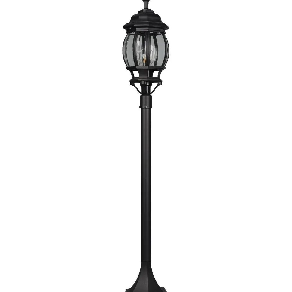 Pylväsvalaisin Trio Elvo, 1-os, 100cm, E27, mattamusta