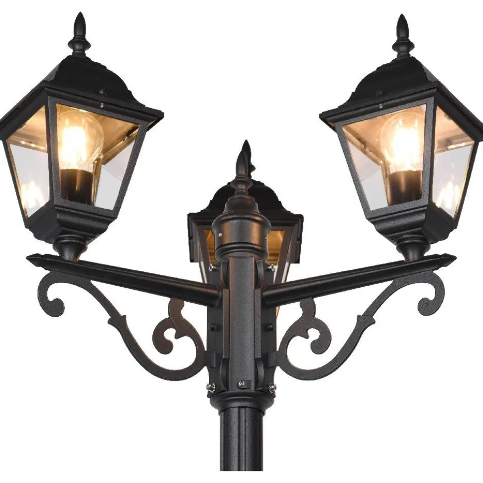 Pylväsvalaisin Trio Livenza, 3-os, 200cm, E27, mattamusta